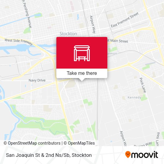 Mapa de San Joaquin St & 2nd Ns/Sb