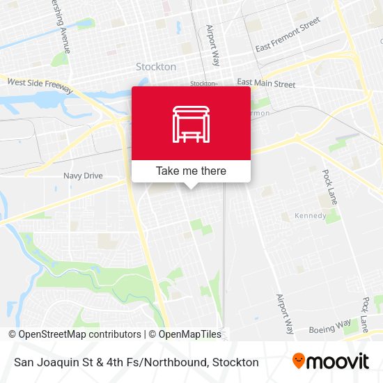 San Joaquin St & 4th Fs / Northbound map