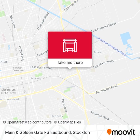Main & Golden Gate FS Eastbound map