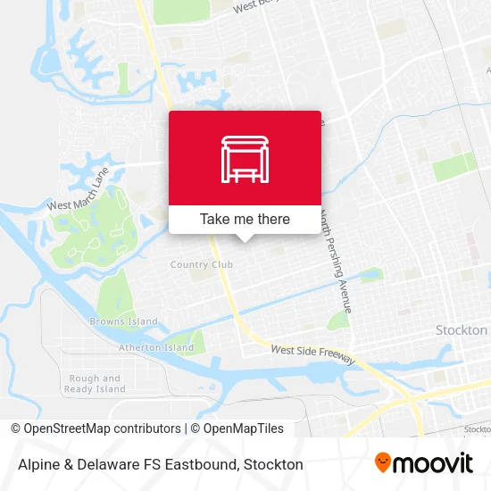 Mapa de Alpine & Delaware FS Eastbound