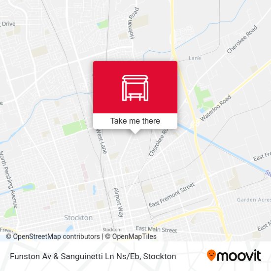 Mapa de Funston Av & Sanguinetti Ln Ns / Eb