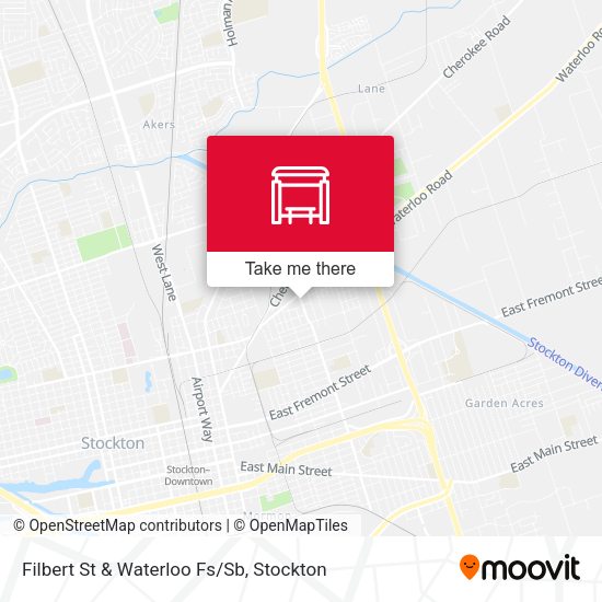 Filbert St & Waterloo Fs/Sb map