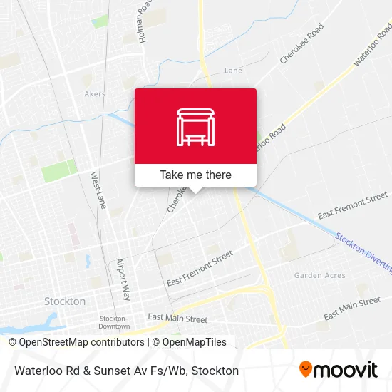 Mapa de Waterloo Rd & Sunset Av Fs/Wb