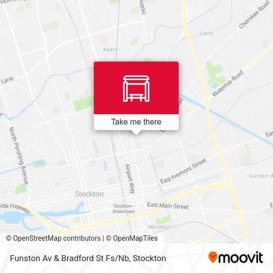Funston Av & Bradford St Fs/Nb map
