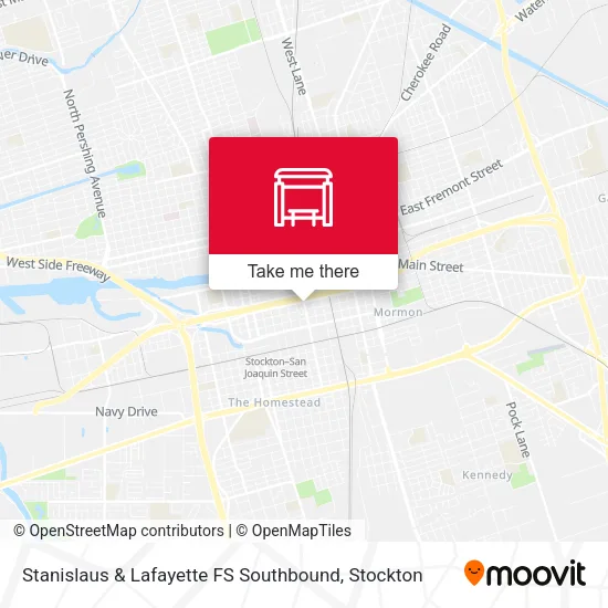 Mapa de Stanislaus & Lafayette FS Southbound