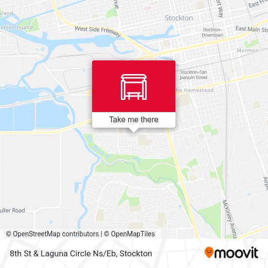 Mapa de 8th St & Laguna Circle Ns/Eb