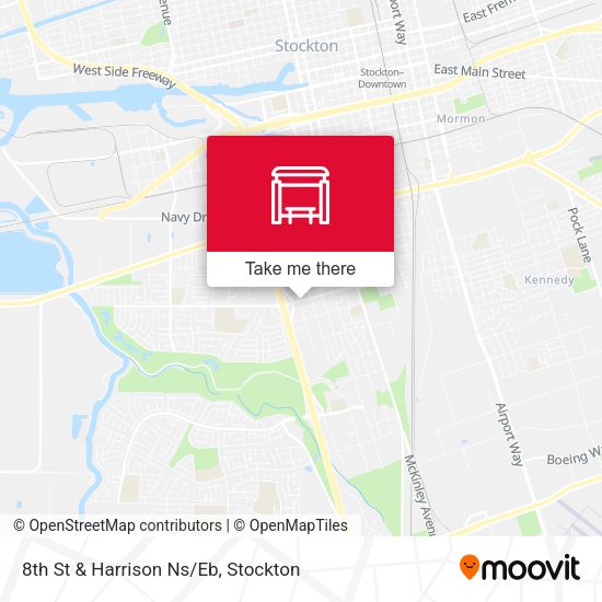 Mapa de 8th St & Harrison Ns/Eb