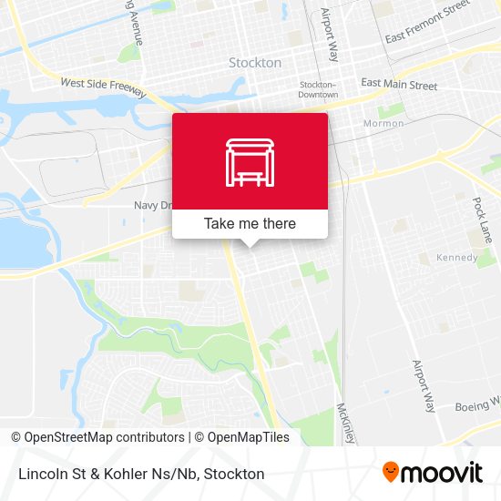 Lincoln St & Kohler Ns/Nb map