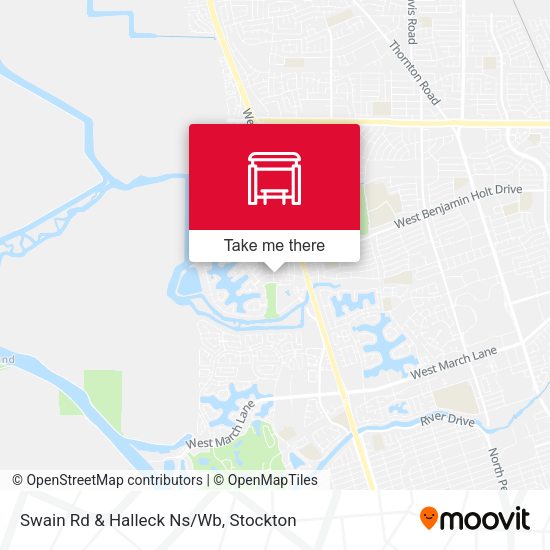 Swain Rd & Halleck Ns/Wb map