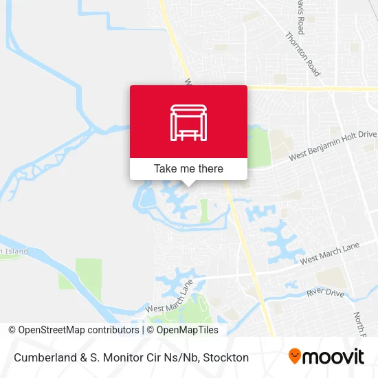 Mapa de Cumberland & S. Monitor Cir Ns / Nb