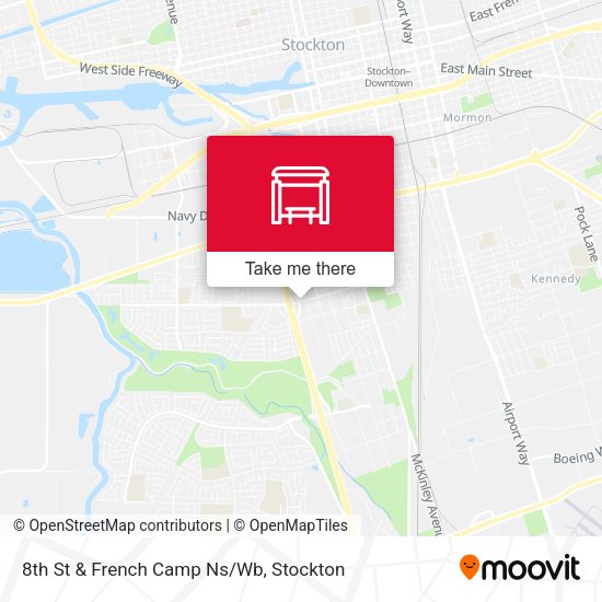 8th St & French Camp Ns/Wb map