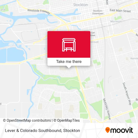 Lever & Colorado Southbound map