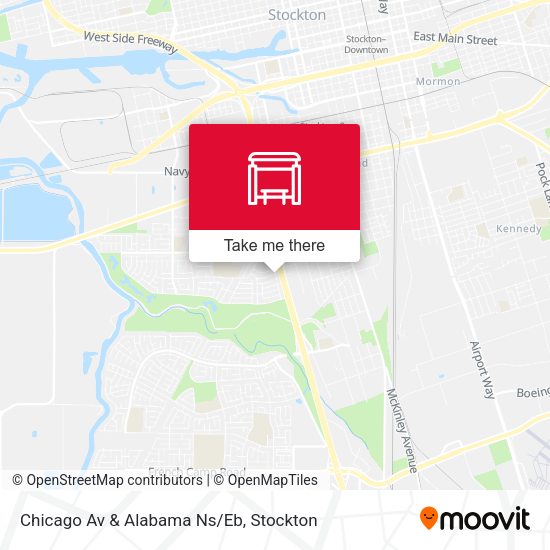 Chicago Av & Alabama Ns/Eb map