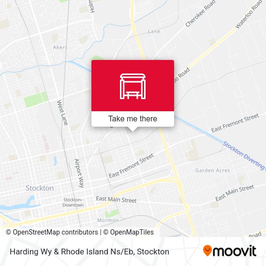Mapa de Harding Wy & Rhode Island Ns / Eb