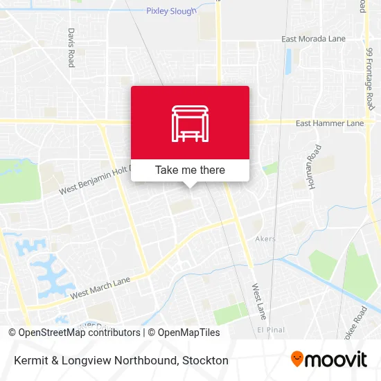 Kermit & Longview Northbound map
