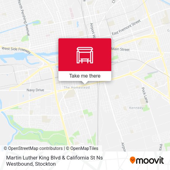 Mapa de Martin Luther King Blvd & California St Ns Westbound