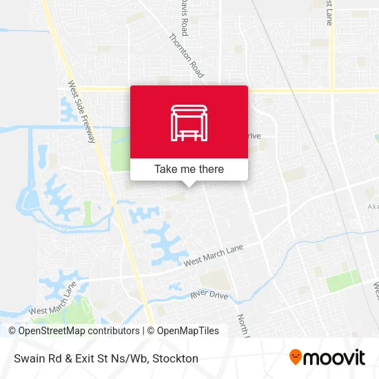 Mapa de Swain Rd & Exit St Ns/Wb