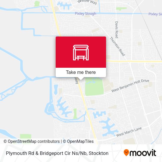 Plymouth Rd & Bridgeport Cir Ns / Nb map