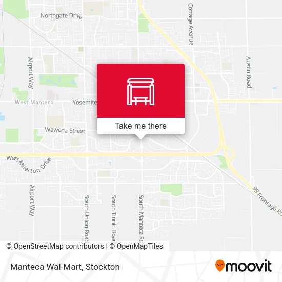 Mapa de Manteca Wal-Mart