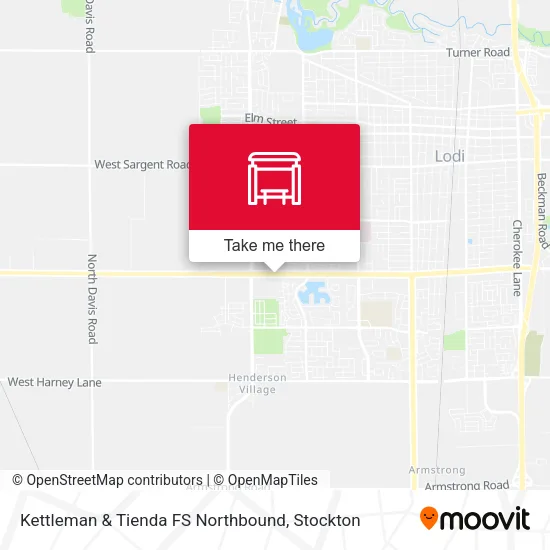Mapa de Kettleman & Tienda FS Northbound