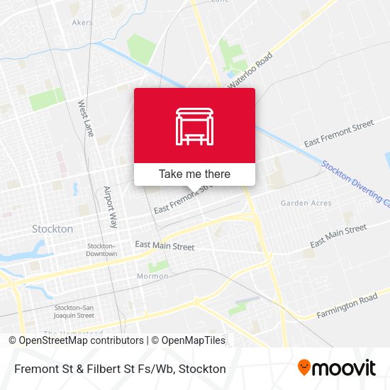 Fremont St & Filbert St Fs/Wb map