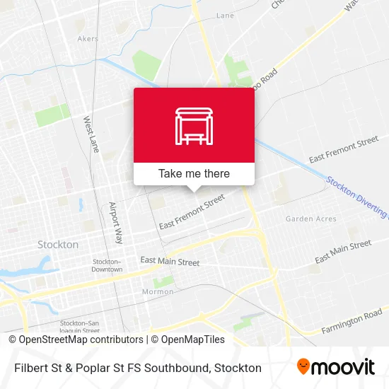 Mapa de Filbert St & Poplar St FS Southbound