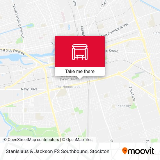 Mapa de Stanislaus & Jackson FS Southbound