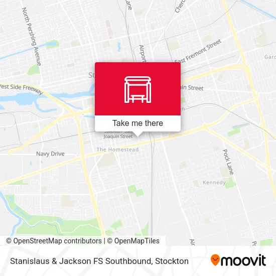 Mapa de Stanislaus & Jackson FS Southbound