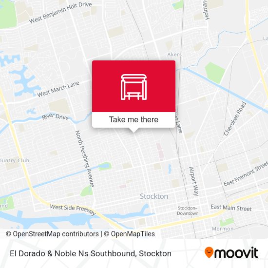 El Dorado & Noble Ns Southbound map