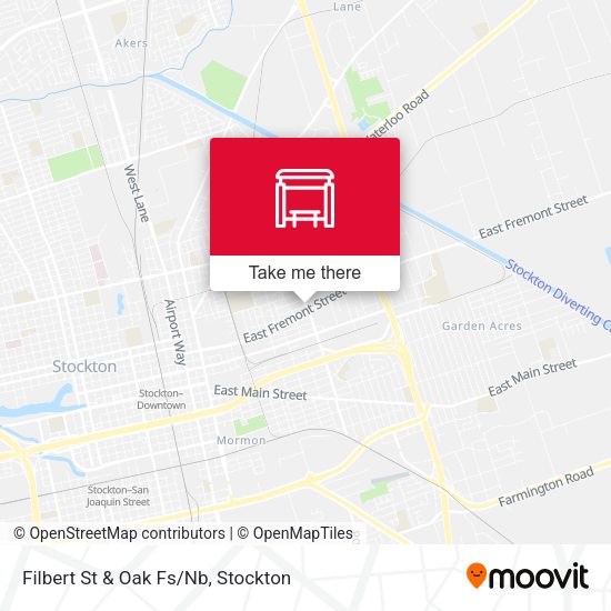 Filbert St & Oak Fs/Nb map