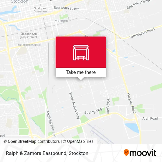 Ralph & Zamora Eastbound map