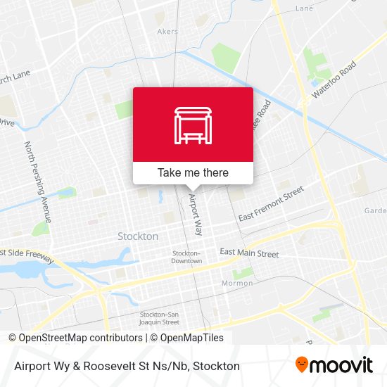 Mapa de Airport Wy & Roosevelt St Ns / Nb