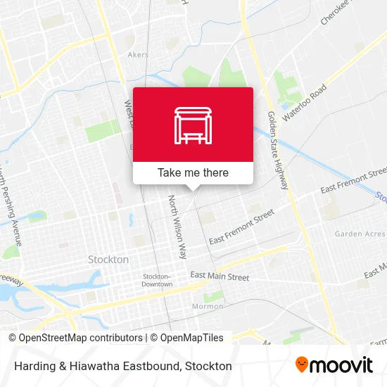 Harding & Hiawatha Eastbound map