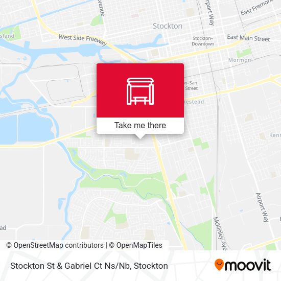 Stockton St & Gabriel Ct Ns/Nb map