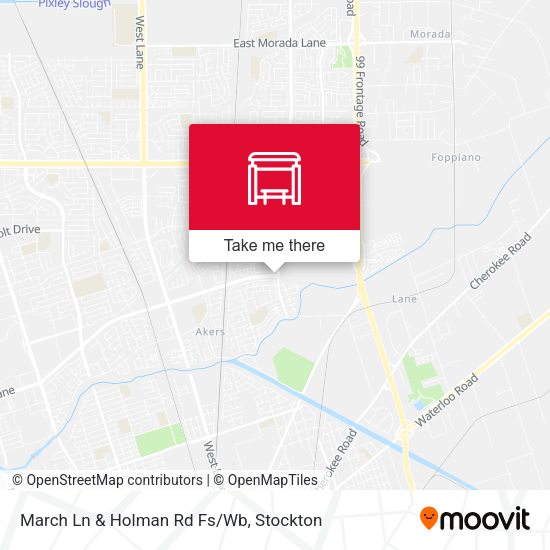 March Ln & Holman Rd Fs/Wb map