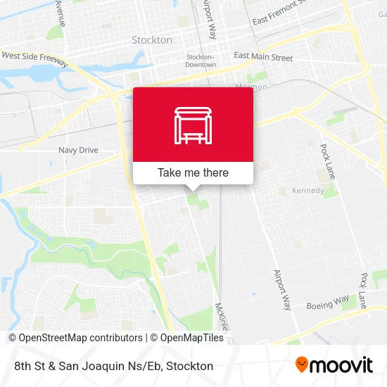 Mapa de 8th St & San Joaquin Ns/Eb