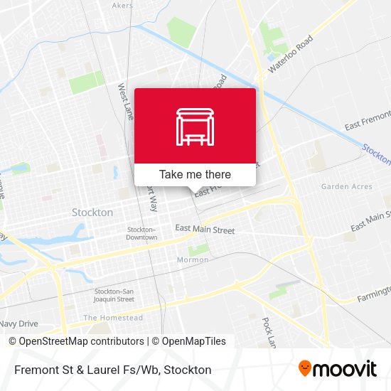 Fremont St & Laurel Fs/Wb map