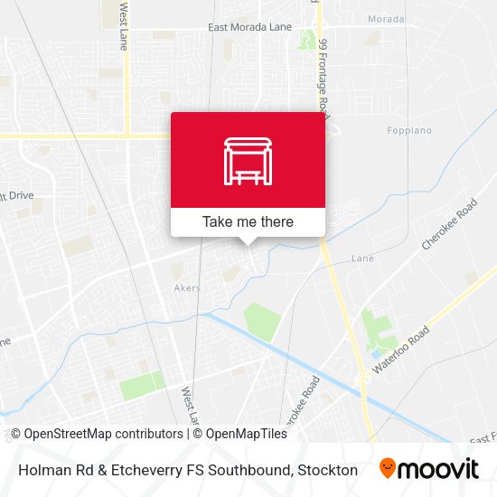 Holman Rd & Etcheverry FS Southbound map