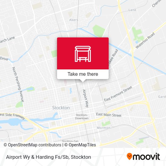 Airport Wy & Harding Fs/Sb map