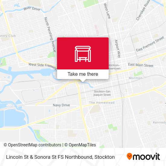Lincoln St & Sonora St FS Northbound map