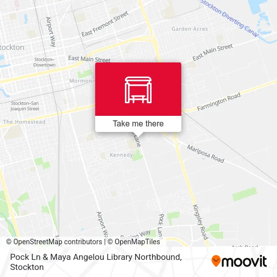 Mapa de Pock Ln & Maya Angelou Library Northbound