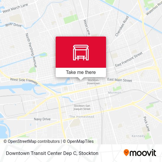 Downtown Transit Center Dep C map