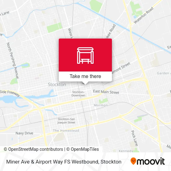 Mapa de Miner Ave & Airport Way FS Westbound