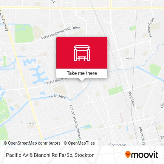 Mapa de Pacific Av & Bianchi Rd Fs/Sb