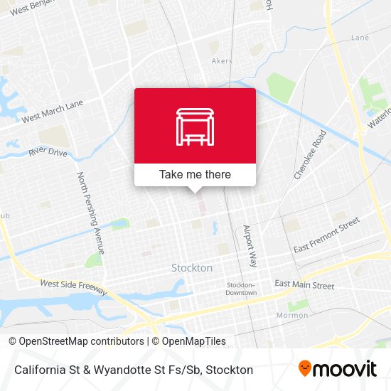 Mapa de California St & Wyandotte St Fs / Sb