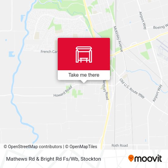 Mathews Rd & Bright Rd Fs/Wb map