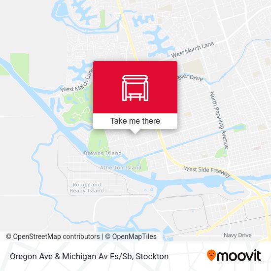 Oregon Ave & Michigan Av Fs/Sb map