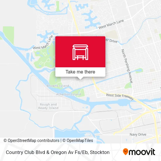 Mapa de Country Club Blvd & Oregon Av Fs / Eb