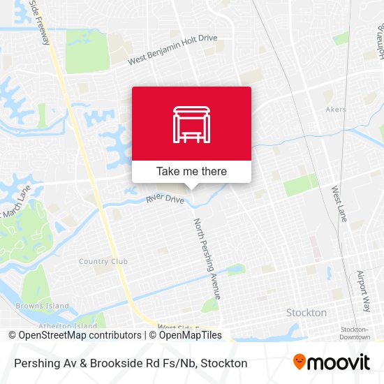 Pershing Av & Brookside Rd Fs / Nb map