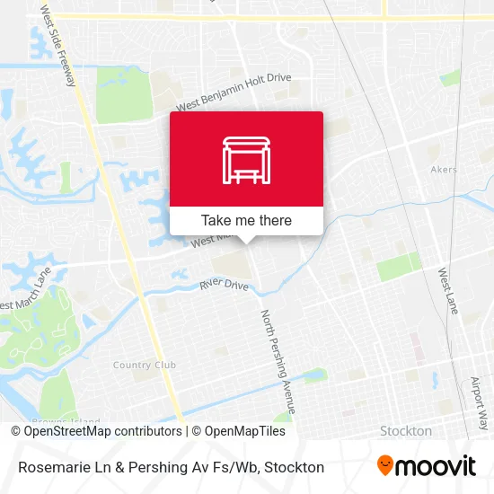 Mapa de Rosemarie Ln & Pershing Av Fs / Wb